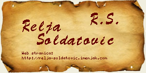 Relja Soldatović vizit kartica
